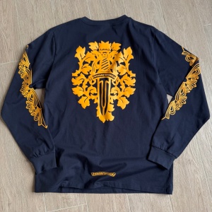 chrome hearts scroll dagger long-sleeve t-shirt